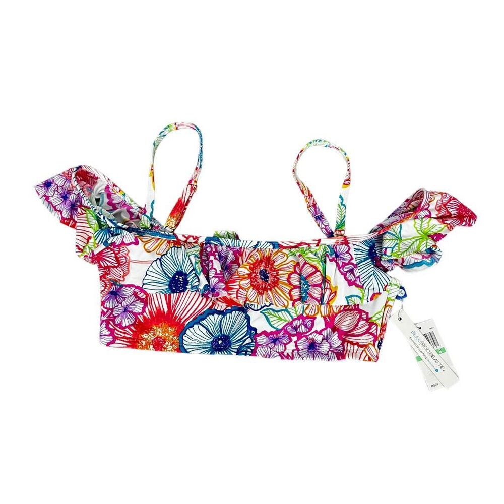 NWT Bleu Rod Beattie Floral Bikini Top - Multicolor